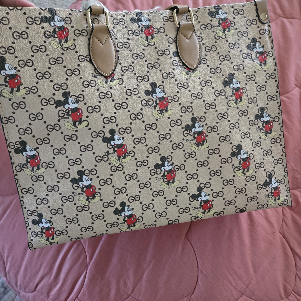 Mickey Mouse Patterned Tote Bag